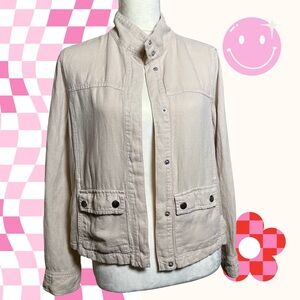 Christian Siriano Light Tan Utility Jacket